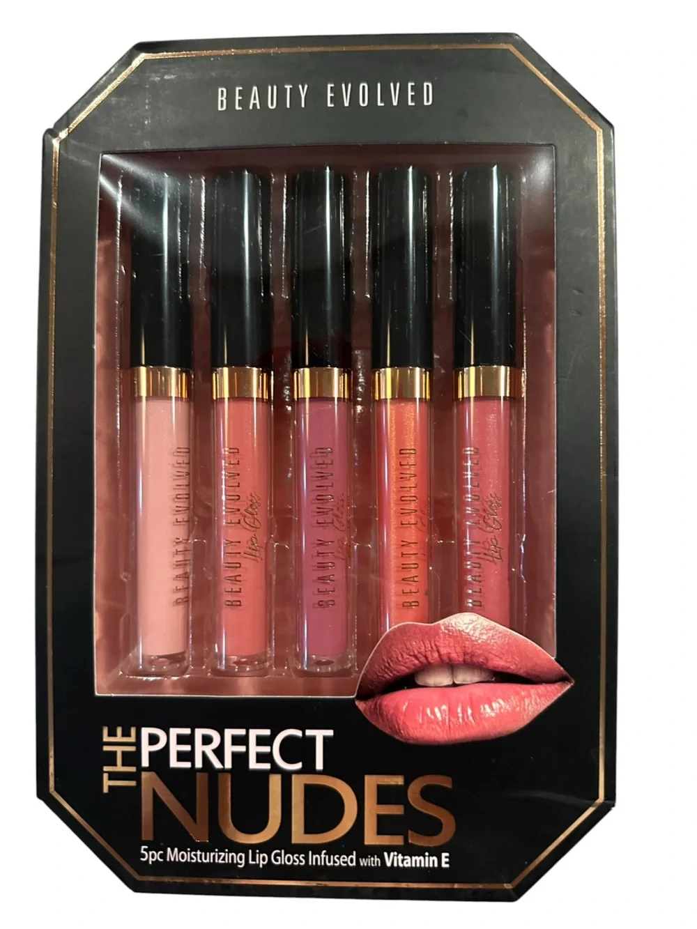 The Perfect Nudes Lip Gloss Set - Pink & Peach Tones